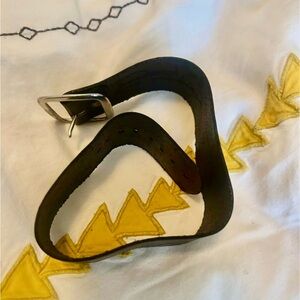 Red Monkey Black Leather Choker